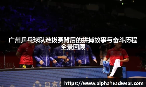 广州乒乓球队选拔赛背后的拼搏故事与奋斗历程全景回顾